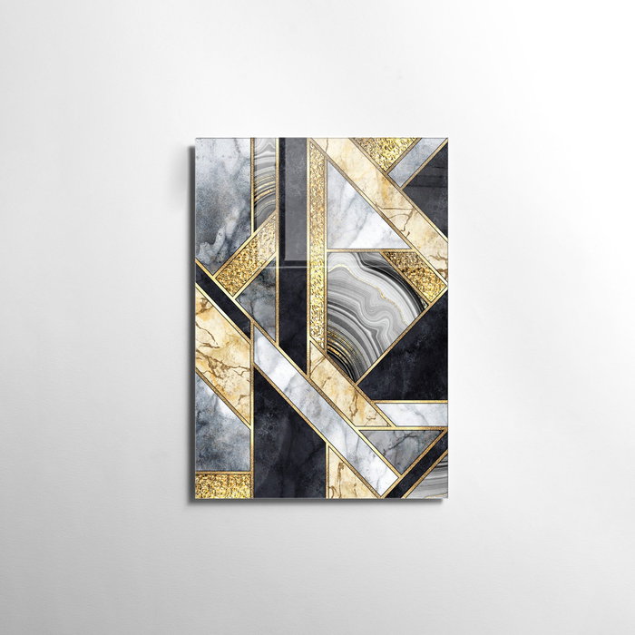 Wallity Pintura decorativa de vidrio templado Multicolor 70 x 100 cm